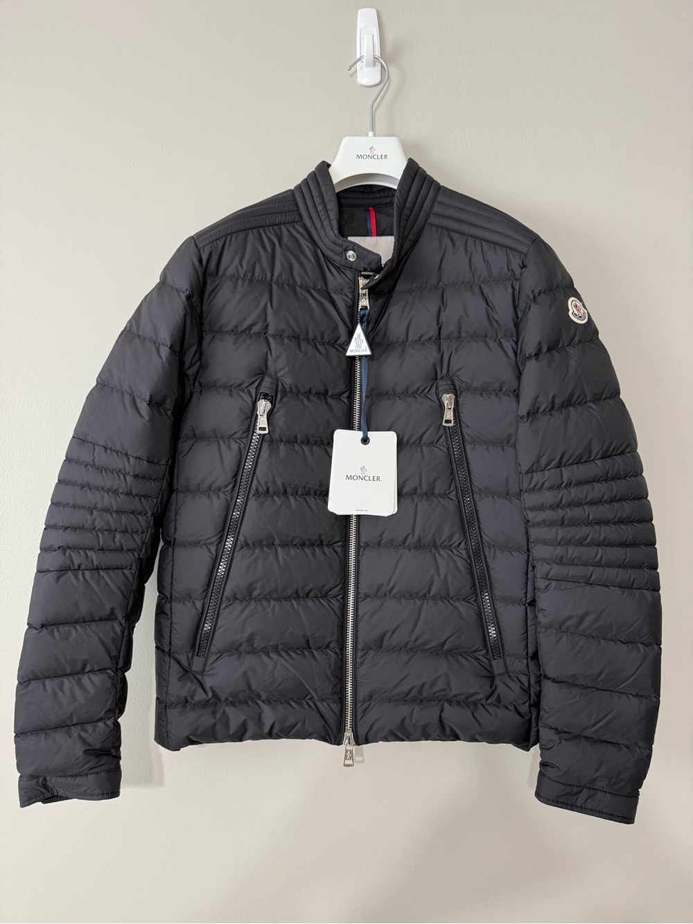 Brand New Men's Moncler Black Quilted Down Jacket